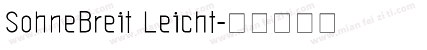 SohneBreit Leicht字体转换